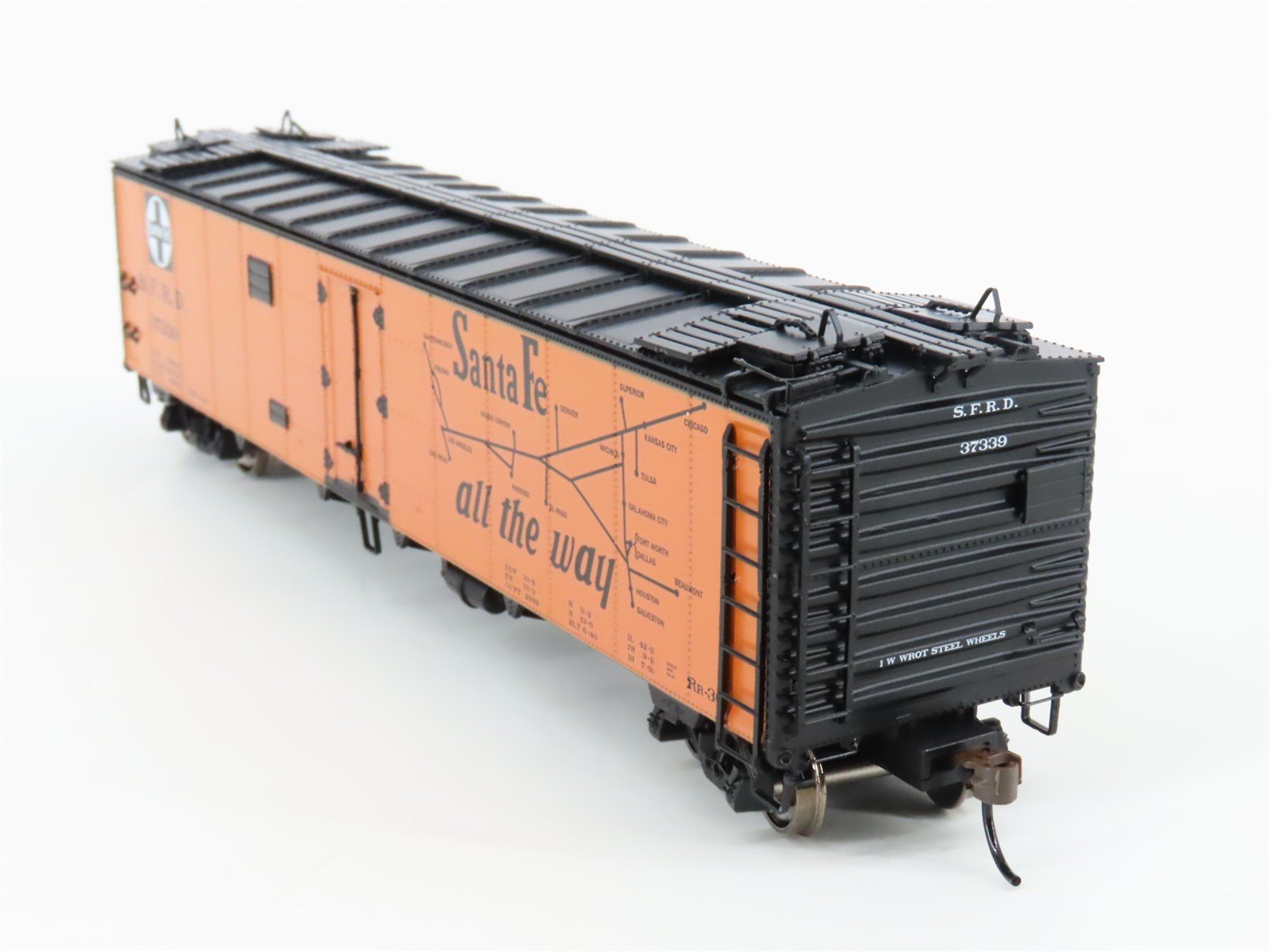 HO Scale Athearn RTR ATH97932 SFRD Santa Fe 50' Ice Bunker Reefer 3-Car Pack