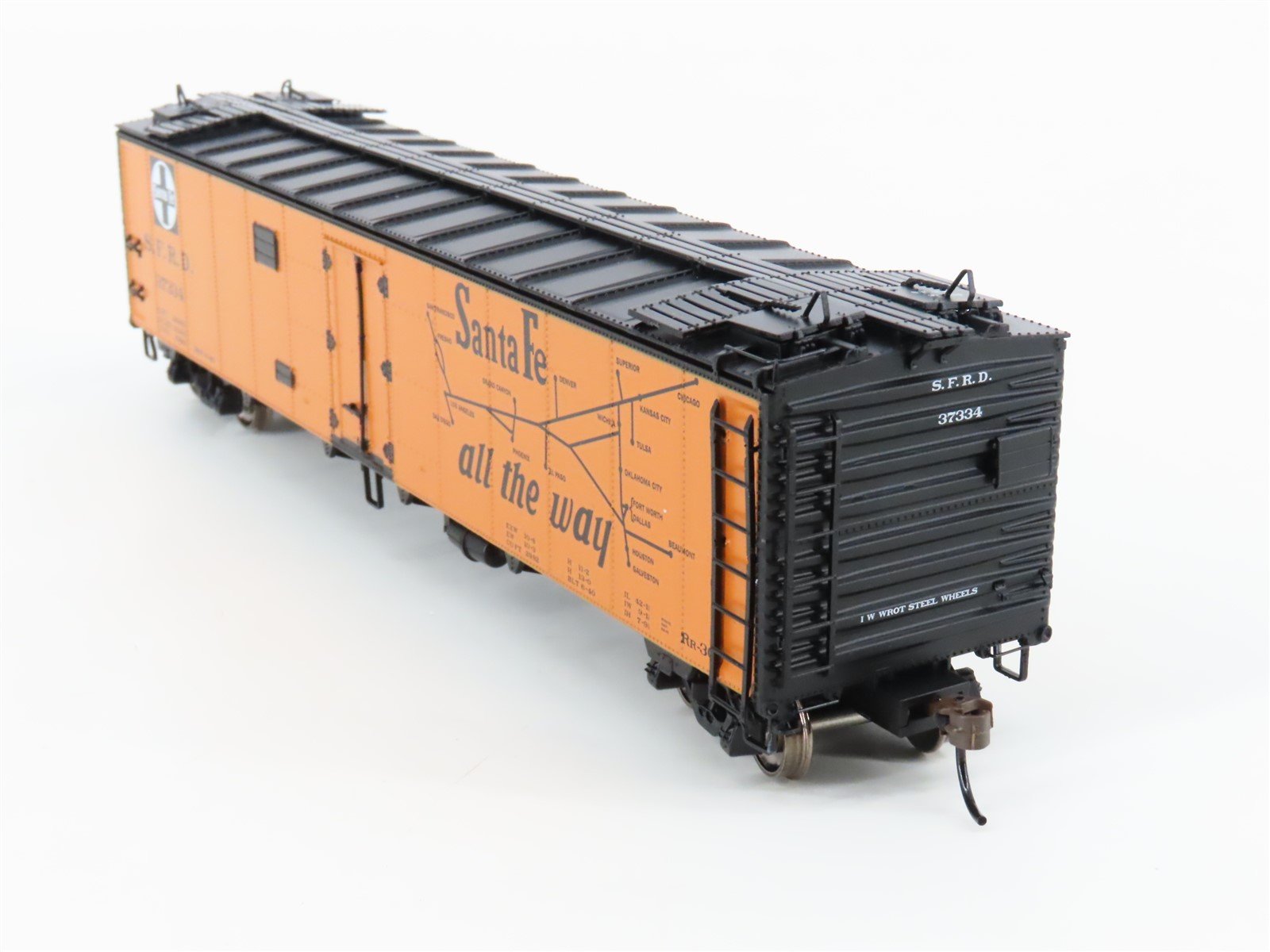 HO Scale Athearn RTR ATH97932 SFRD Santa Fe 50' Ice Bunker Reefer 3-Car Pack