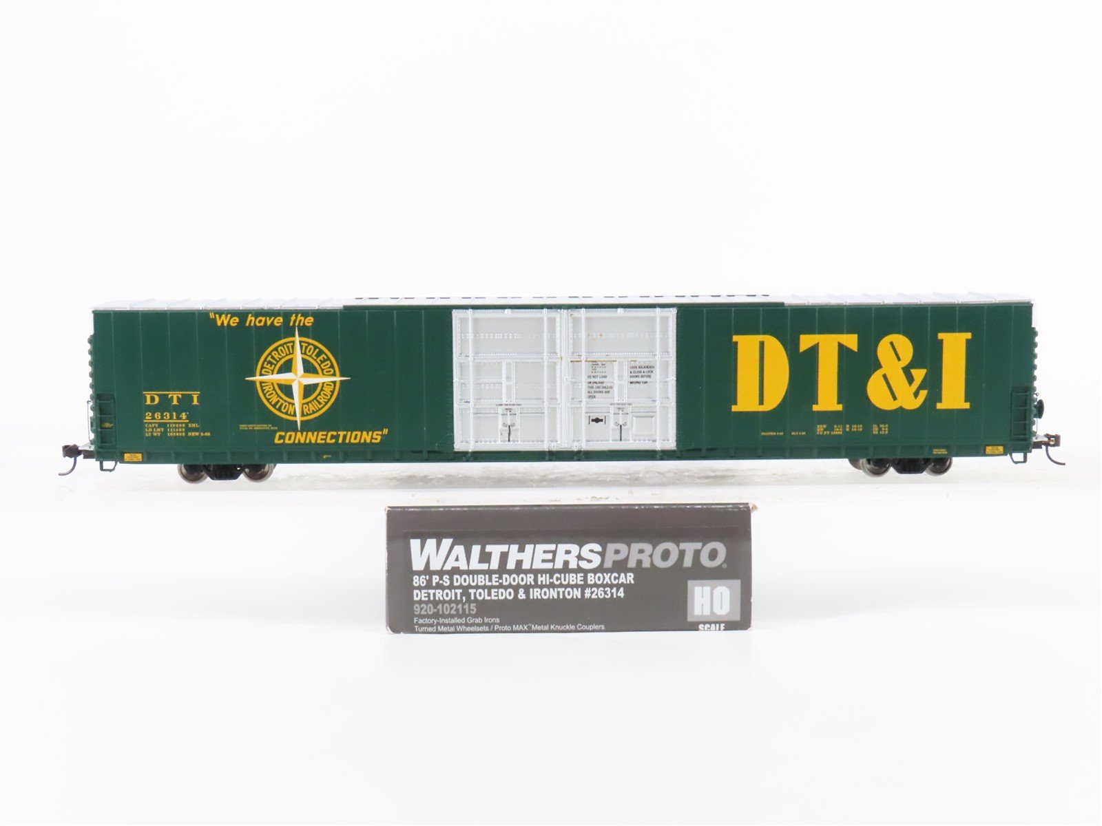 HO Scale Walthers Proto 920-102115 DT&I Railway 86' P-S Hi-Cube Boxcar #26314