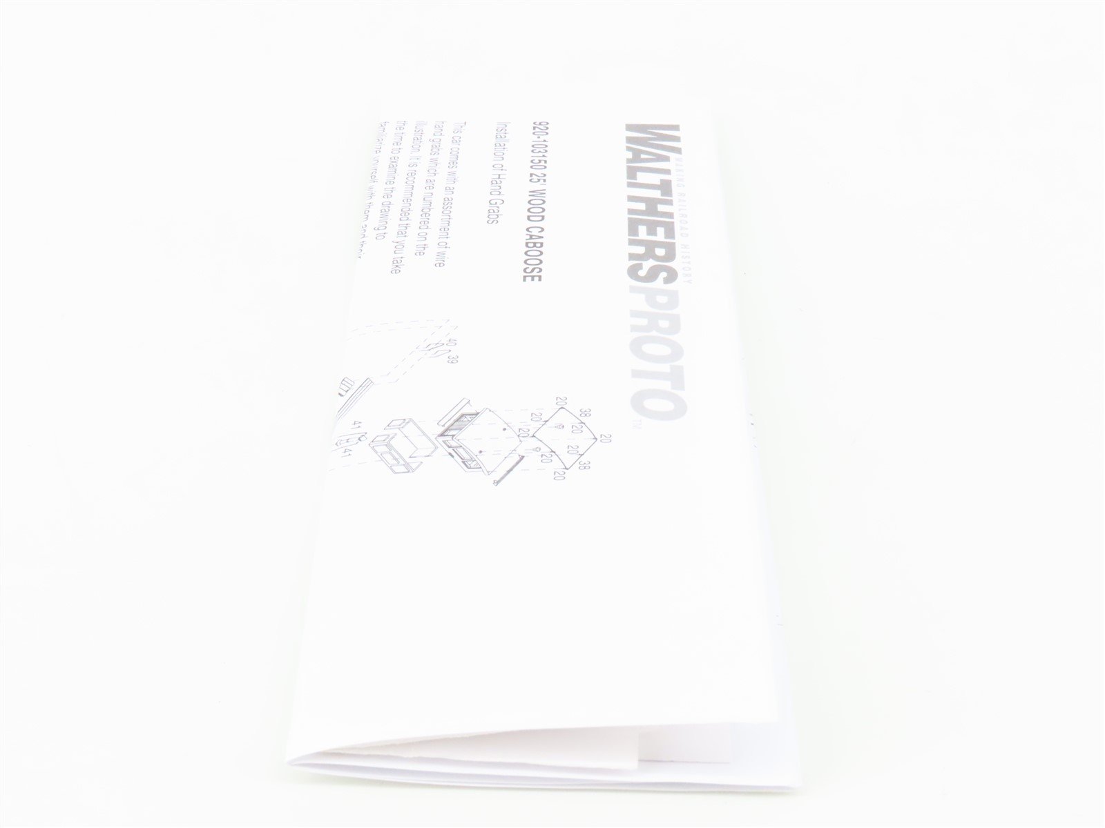 HO Scale Walthers Proto 920-103156 C&O Chesapeake & Ohio 25' Caboose #90860