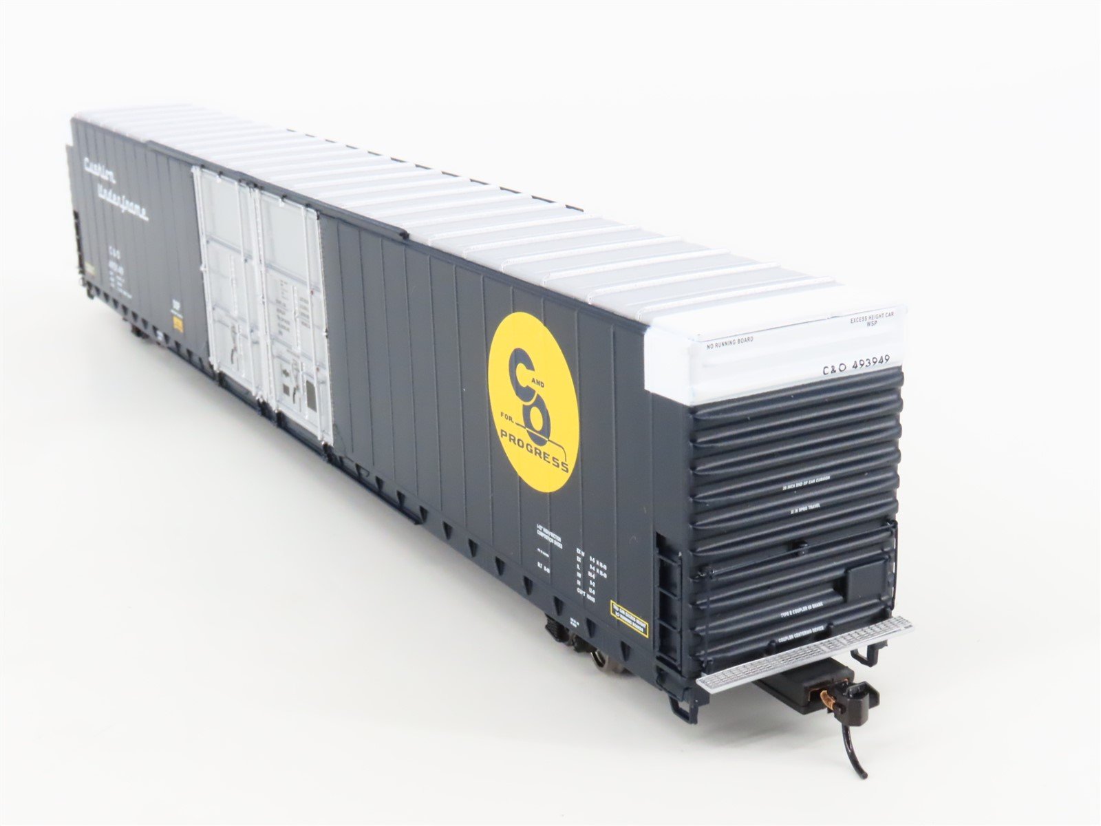 HO Scale Walthers Proto 920-102113 C&O Railway 86' P-S Hi-Cube Boxcar #493949
