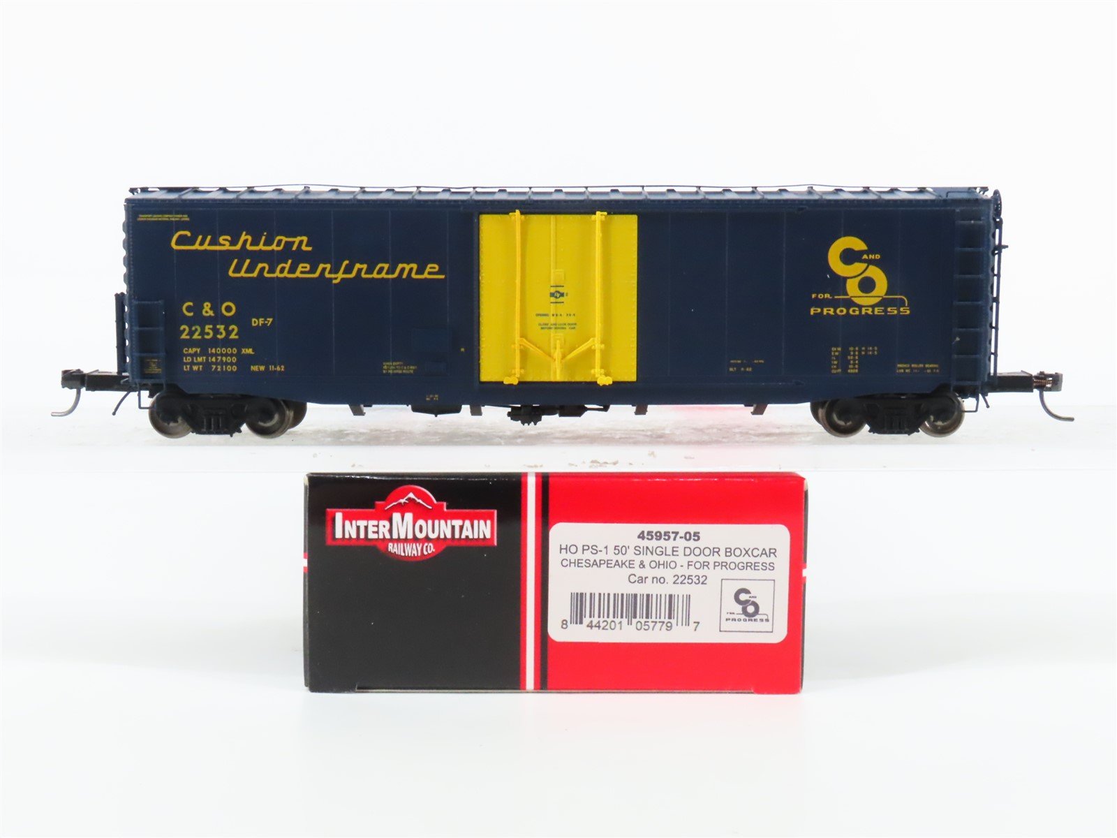 HO Scale Intermountain 45957-05 C&O Chesapeake & Ohio 50' PS-1 Boxcar #22532