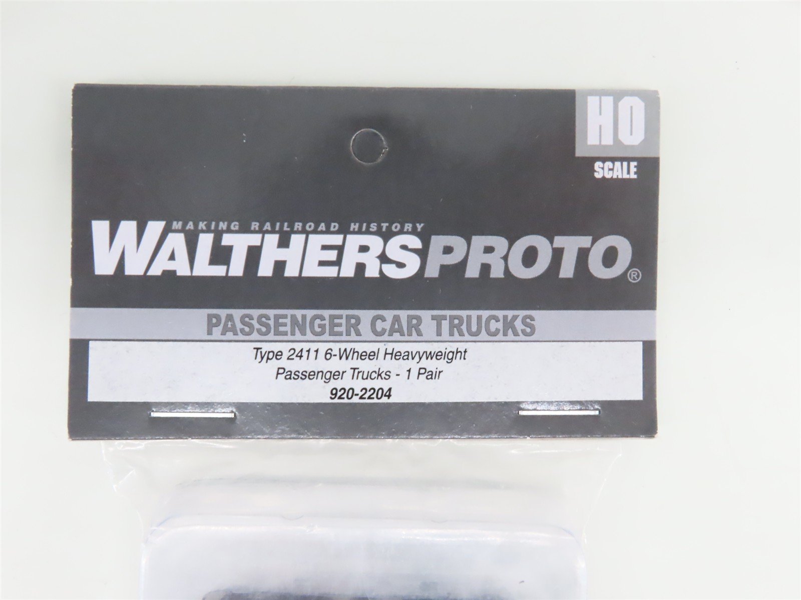 LOT of 9 HO Walthers Proto 920-2204 Type 2411 6-Wheel Passenger Truck Packs