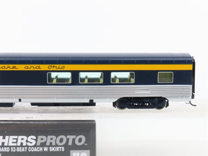 HO Walthers Proto 920-9362 C&O Chesapeake Ohio 85' 52-Seat Coach Passenger Car