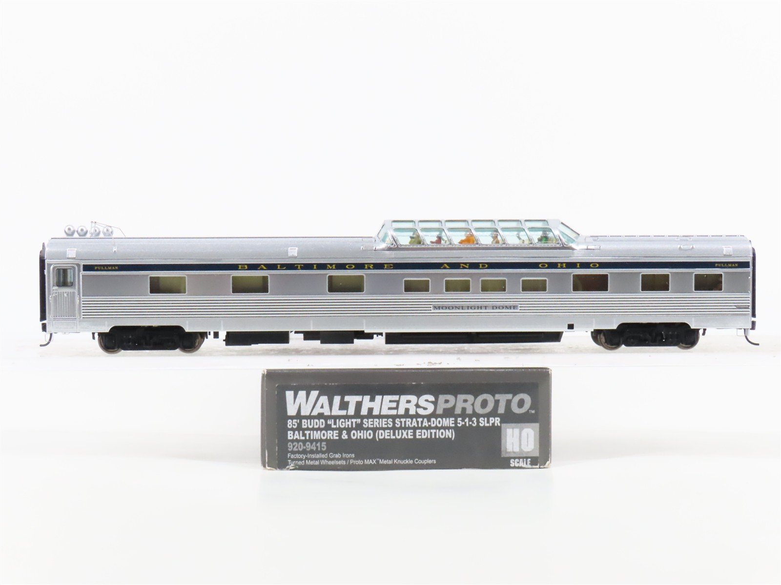 HO Walthers Proto 920-9415 B&O Baltimore & Ohio 85' Strata-Dome Passenger Car