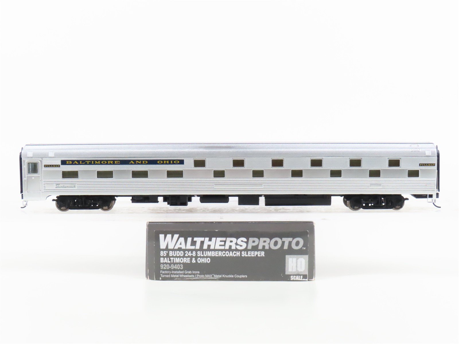 HO Walthers Proto 920-9403 B&O Baltimore & Ohio 85' Budd Slumbercoach Passenger