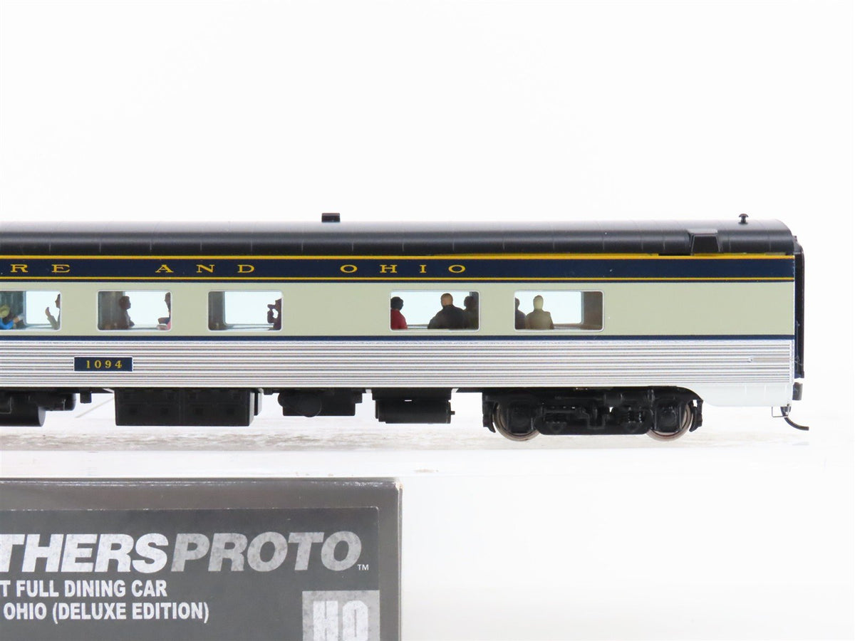 HO Scale Walthers Proto 920-9416 B&amp;O 52-Seat Diner Passenger #1094 w/ Lighting