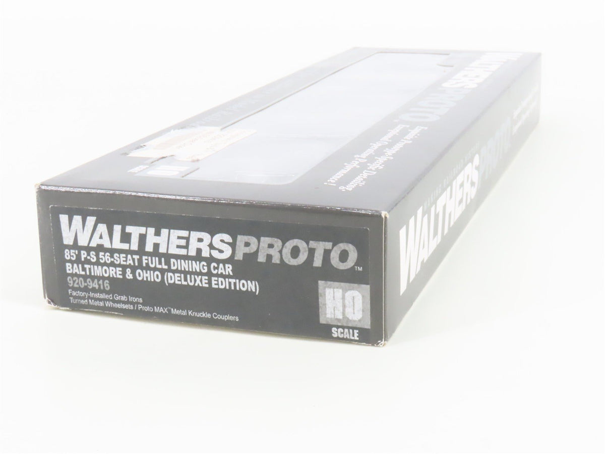 HO Scale Walthers Proto 920-9416 B&amp;O 52-Seat Diner Passenger #1094 w/ Lighting