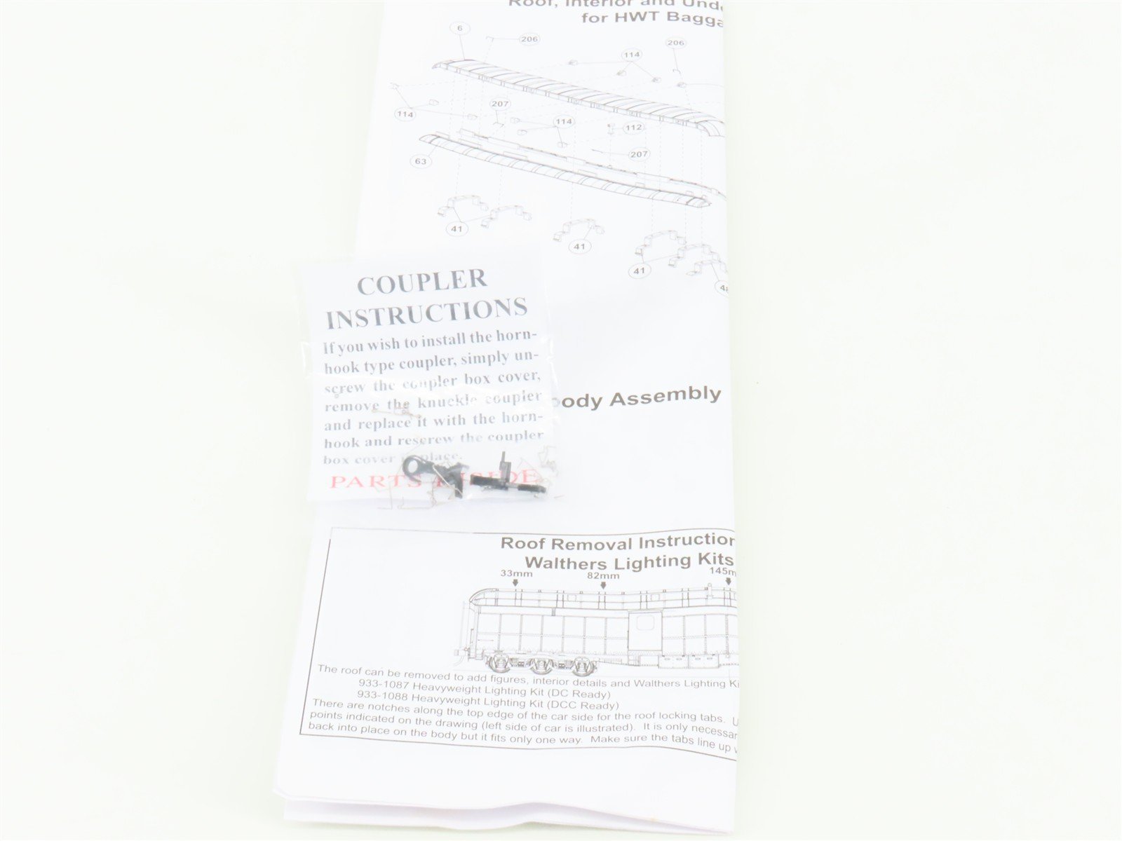 HO Walthers 932-10507 NYC New York Central ACF 70' Heavyweight Baggage Passenger