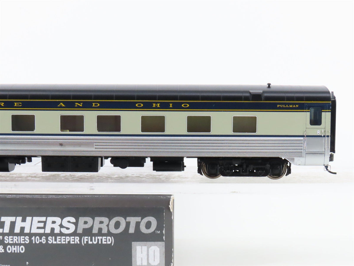 HO Walthers Proto 920-9408 B&amp;O Baltimore &amp; Ohio PS Fluted 10-6 Sleeper Passenger