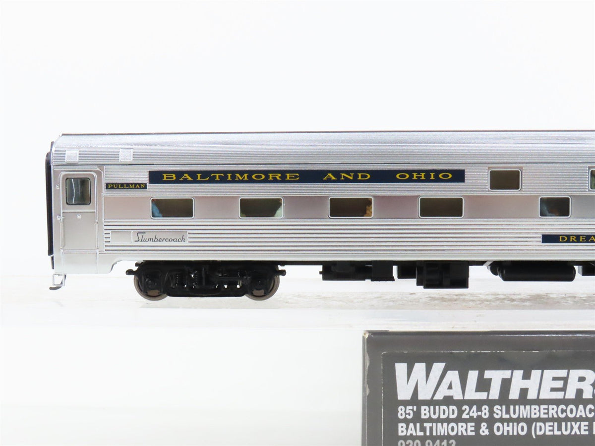 HO Walthers Proto 920-9413 B&amp;O Budd 85&#39; 24-8 Slumbercoach Passenger &quot;Dreamland&quot;