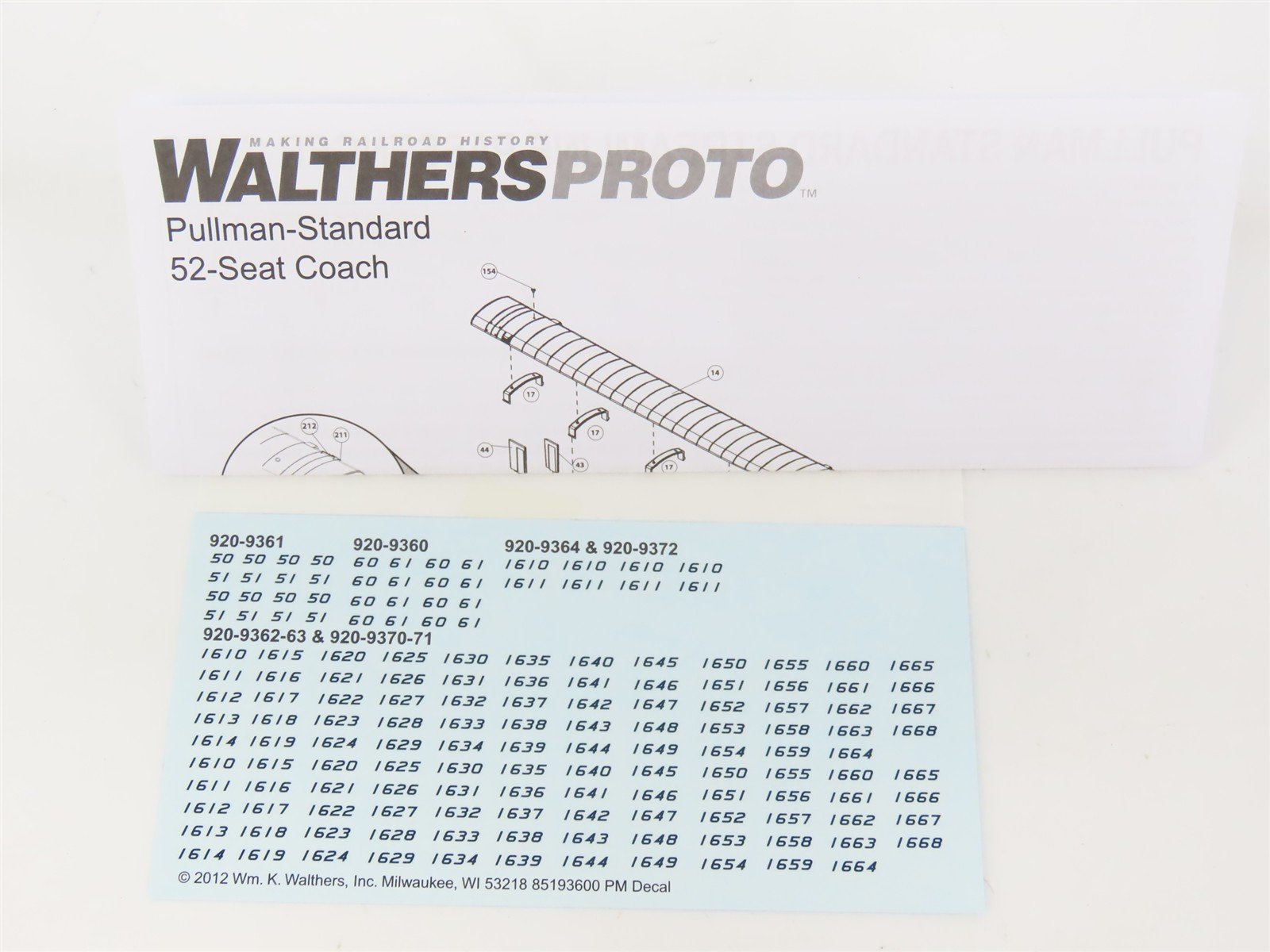 HO Walthers Proto 920-9363 C&O 