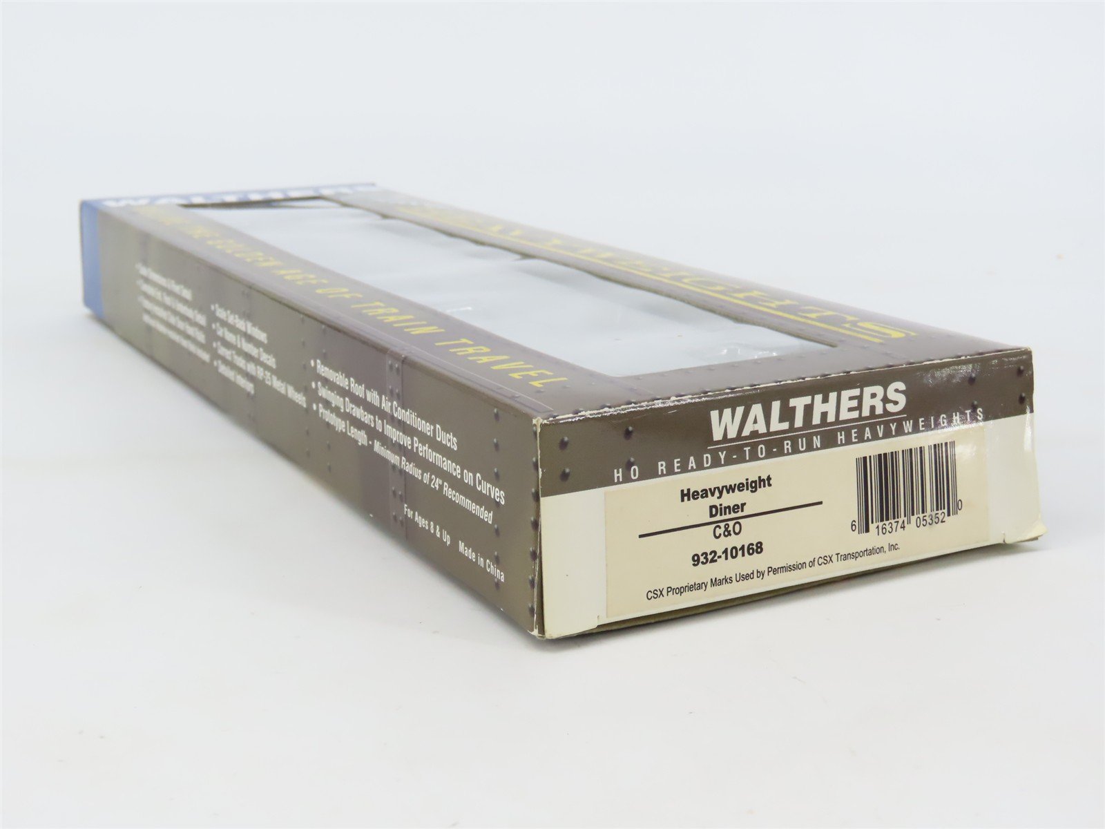 HO Scale Walthers 932-10168 C&O Chesapeake & Ohio Heavyweight Diner Passenger
