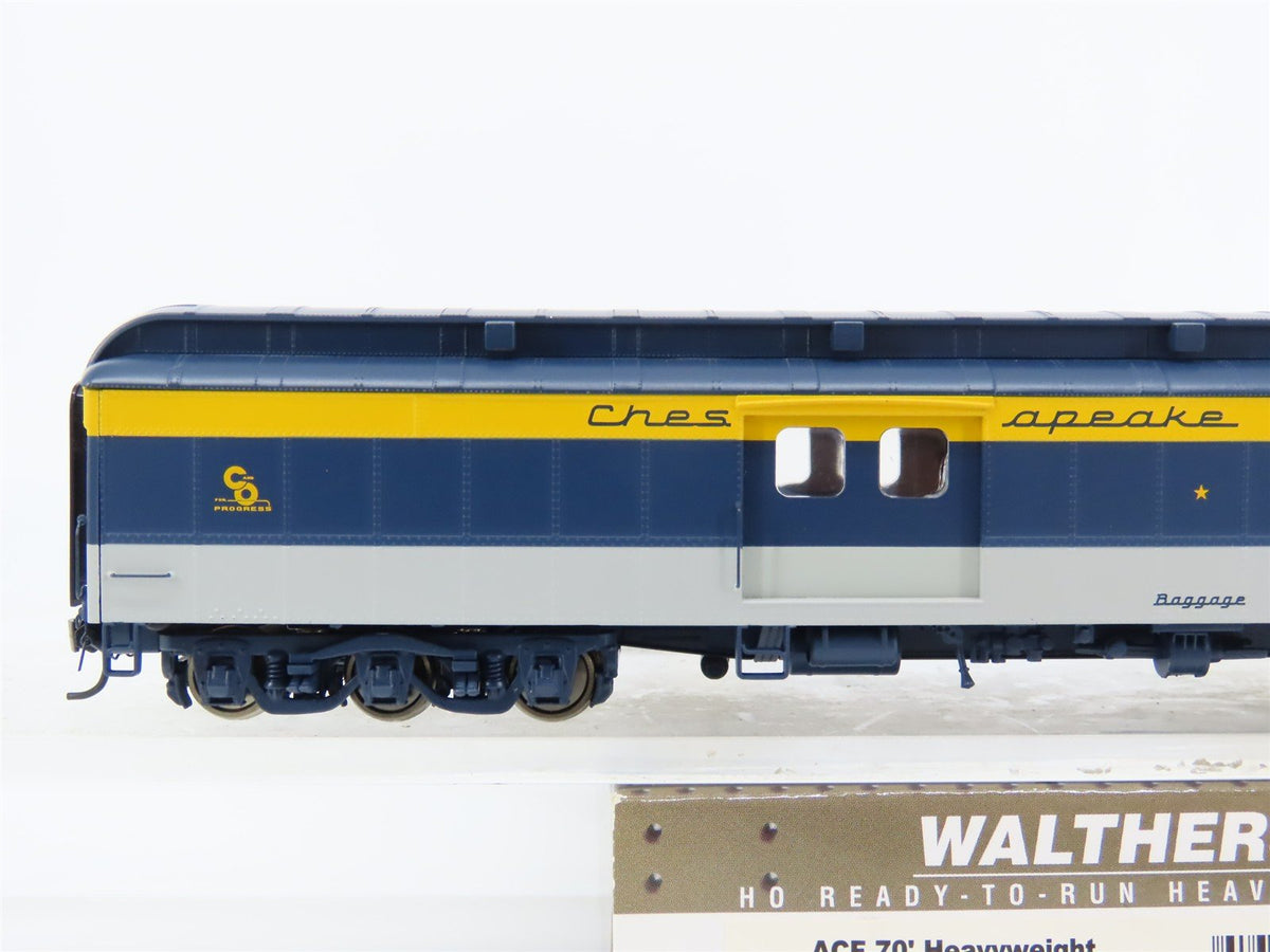 HO Walthers 932-10522 C&amp;O Chesapeake &amp; Ohio 70&#39; Heavyweight Baggage Passenger