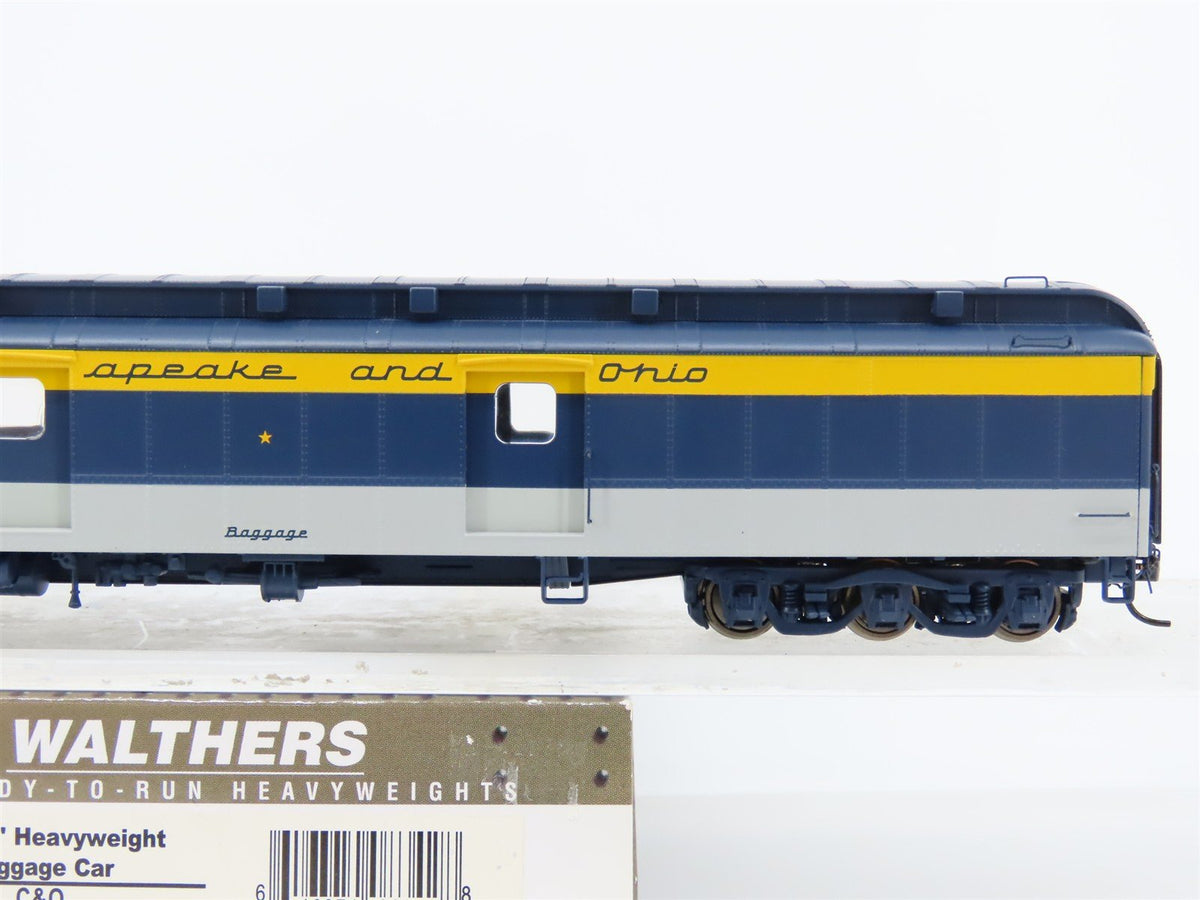 HO Walthers 932-10522 C&amp;O Chesapeake &amp; Ohio 70&#39; Heavyweight Baggage Passenger