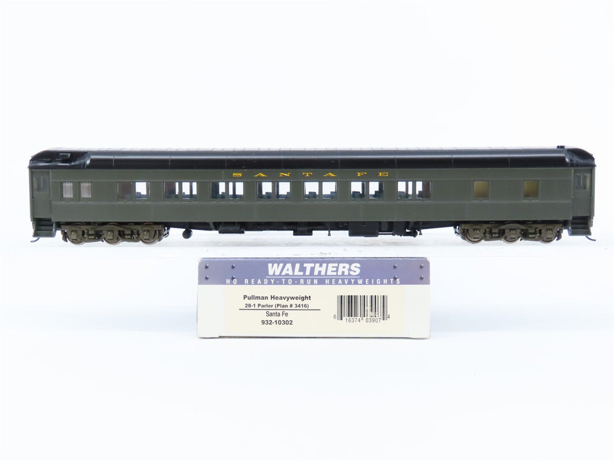 HO Walthers 932-10302 ATSF Santa Fe Pullman Heavyweight 28-1 Parlor Passenger