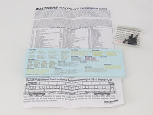 HO Walthers 932-10302 ATSF Santa Fe Pullman Heavyweight 28-1 Parlor Passenger