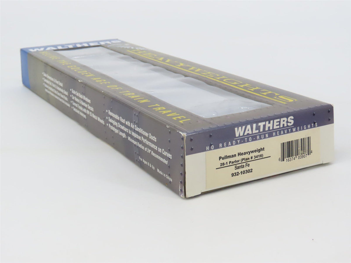HO Walthers 932-10302 ATSF Santa Fe Pullman Heavyweight 28-1 Parlor Passenger