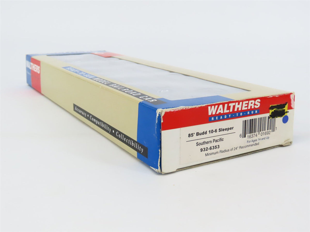 HO Scale Walthers 932-6353 SP Southern Pacific 85&#39; Budd 10-6 Sleeper Passenger