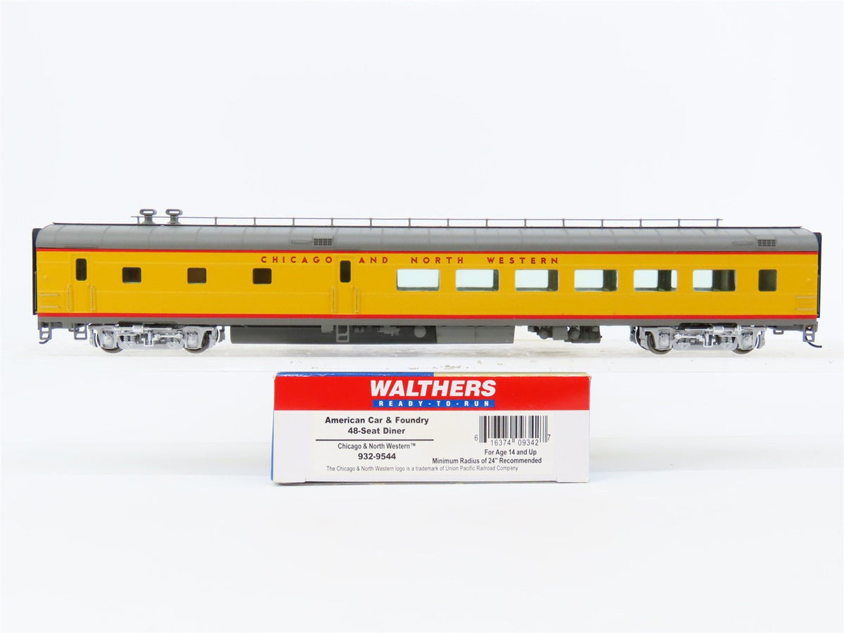 HO Scale Walthers 932-9544 CNW &quot;UP Scheme&quot; ACF 48-Seat Diner Passenger Car