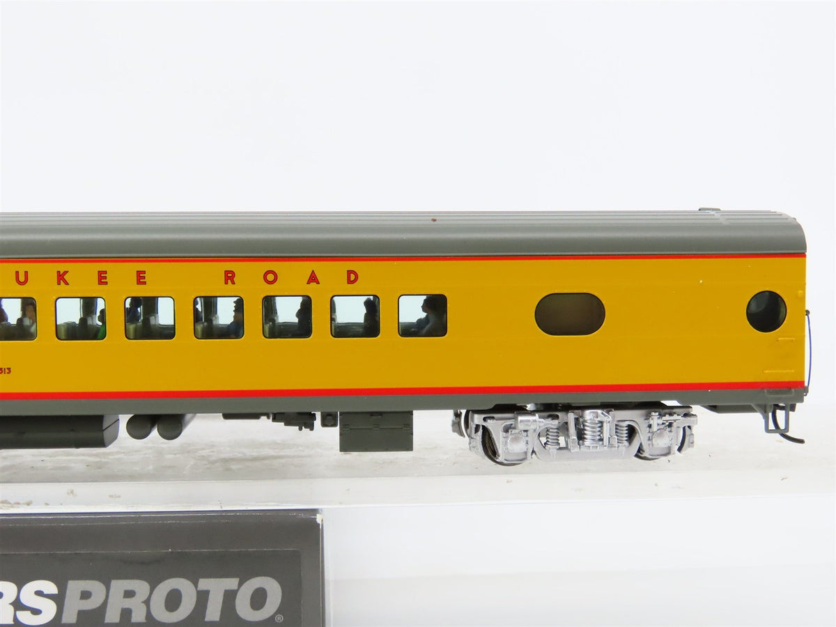 HO Walthers Proto 920-9150 MILW Hiawatha 85&#39; Coach Passenger #513 w/ Lighting