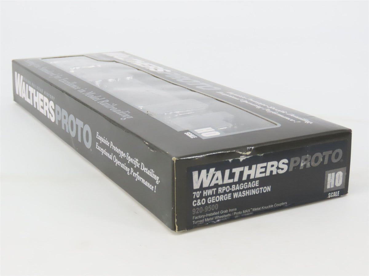 HO Walthers Proto 920-9500 C&amp;O George Washington 70&#39; RPO-Baggage Passenger