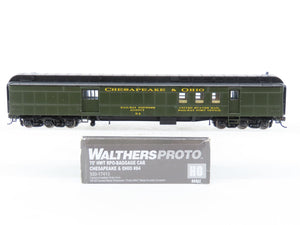 HO Walthers Proto 920-17413 C&O Chesapeake & Ohio 70' RPO-Baggage Passenger #84