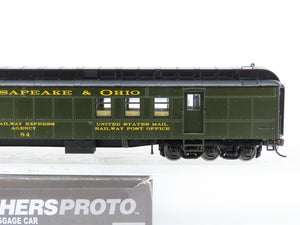 HO Walthers Proto 920-17413 C&O Chesapeake & Ohio 70' RPO-Baggage Passenger #84
