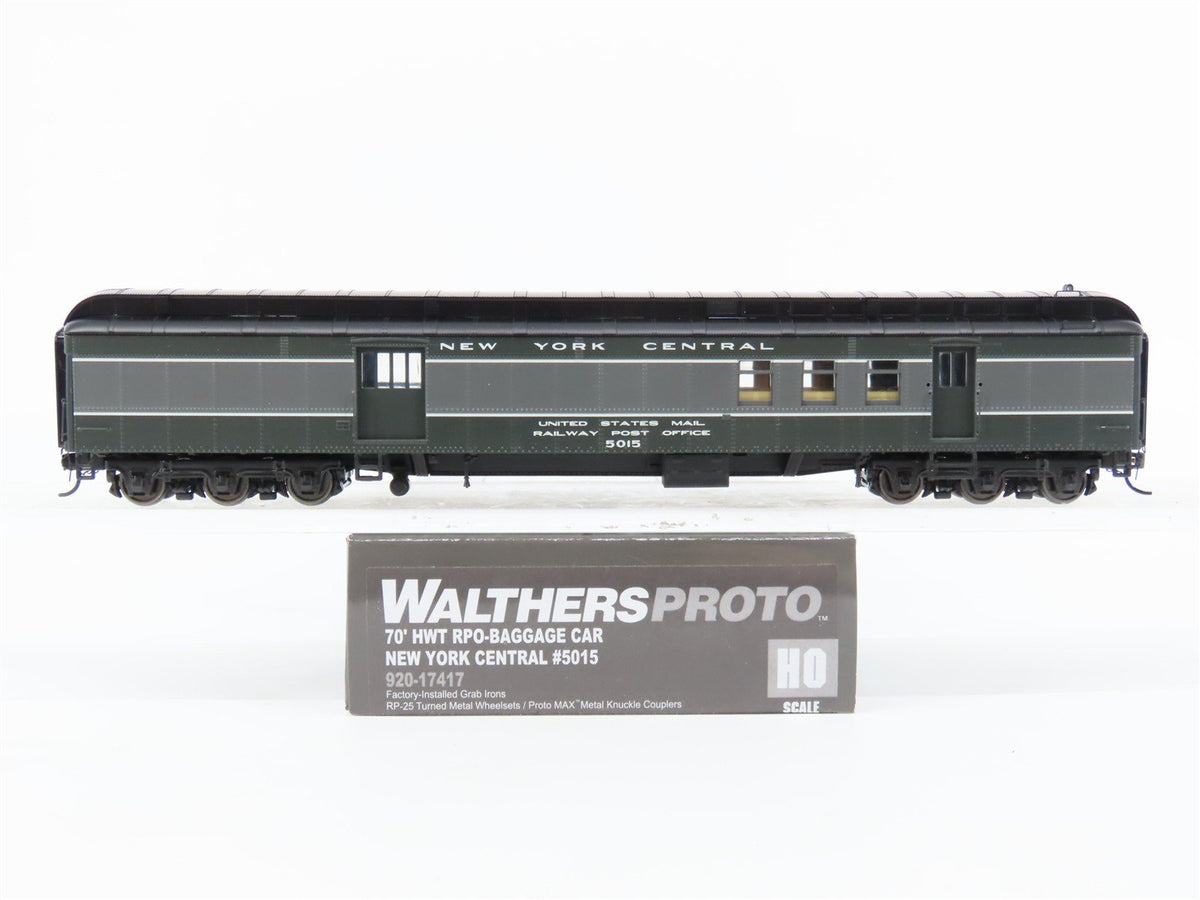 HO Walthers Proto 920-17417 NYC New York Central 70&#39; RPO-Baggage Passenger #5015