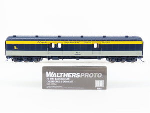 HO Walthers Proto 920-17504 C&O Chesapeake & Ohio 70' Baggage Passenger #307