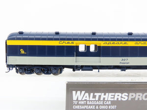 HO Walthers Proto 920-17504 C&O Chesapeake & Ohio 70' Baggage Passenger #307