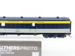 HO Walthers Proto 920-17504 C&O Chesapeake & Ohio 70' Baggage Passenger #307