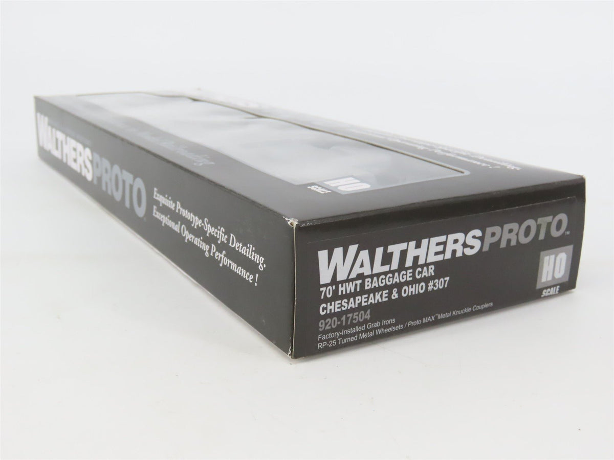 HO Walthers Proto 920-17504 C&amp;O Chesapeake &amp; Ohio 70&#39; Baggage Passenger #307