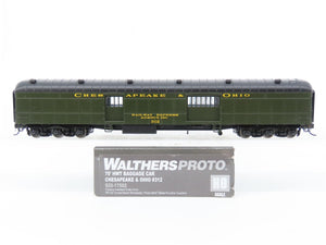 HO Walthers Proto 920-17502 C&O Chesapeake & Ohio 70' Baggage Passenger #312