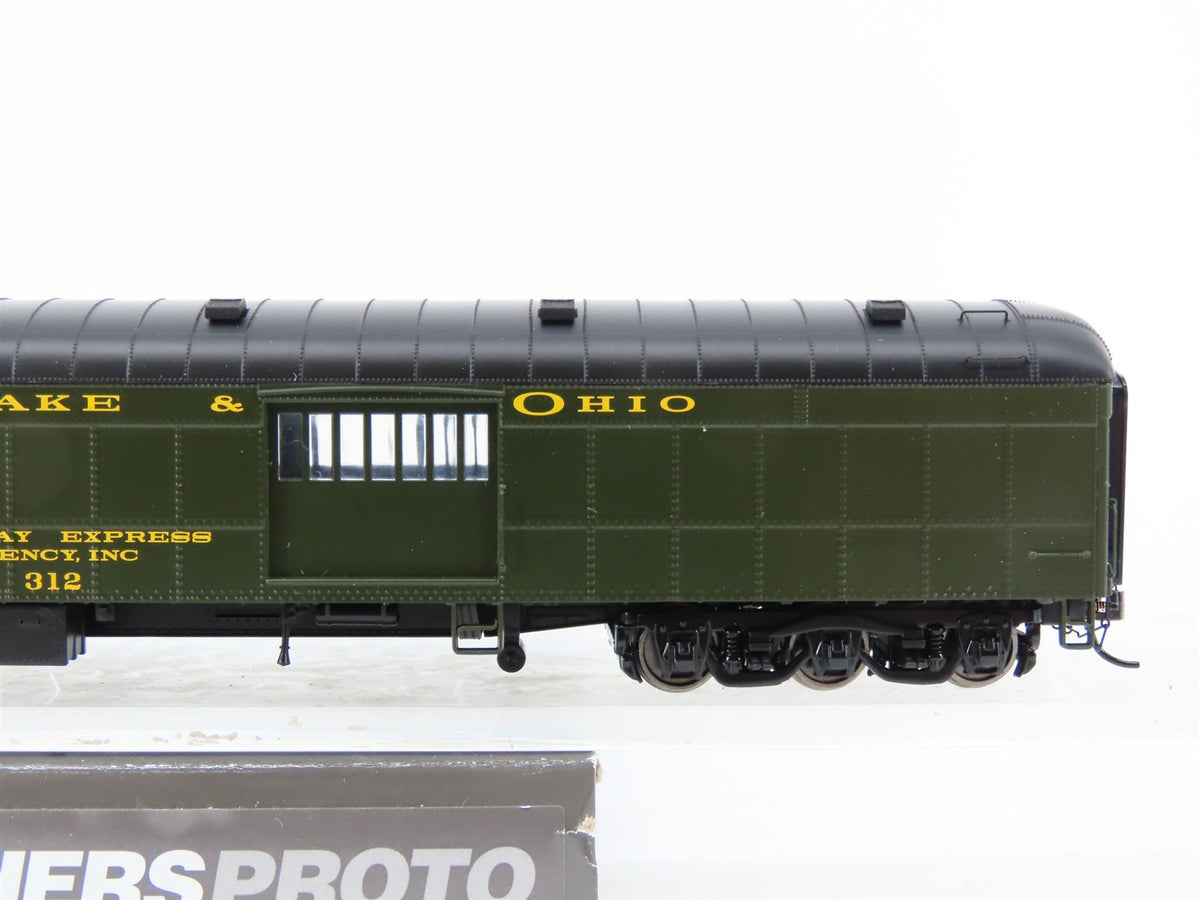 HO Walthers Proto 920-17502 C&amp;O Chesapeake &amp; Ohio 70&#39; Baggage Passenger #312