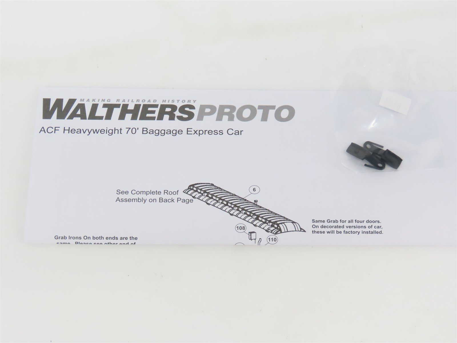HO Walthers Proto 920-17502 C&O Chesapeake & Ohio 70' Baggage Passenger #312