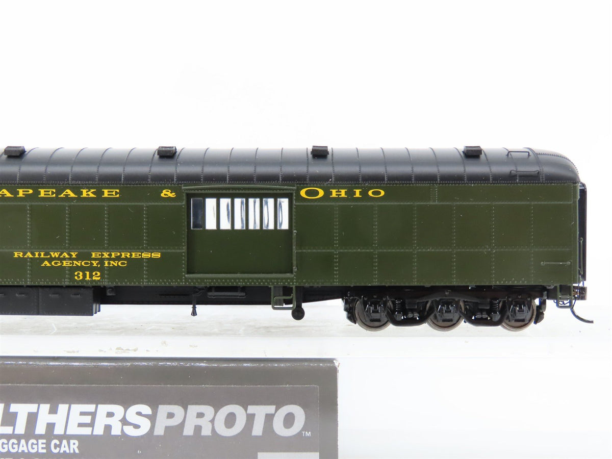 HO Walthers Proto 920-17502 C&amp;O Chesapeake &amp; Ohio 70&#39; Baggage Passenger #312