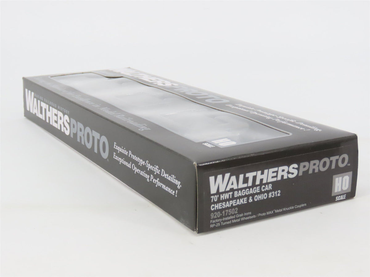 HO Walthers Proto 920-17502 C&amp;O Chesapeake &amp; Ohio 70&#39; Baggage Passenger #312