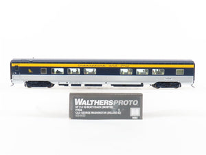 HO Walthers Proto 920-9522 C&O 85' P-S 52-Seat Coach Passenger Car #1622 wLights