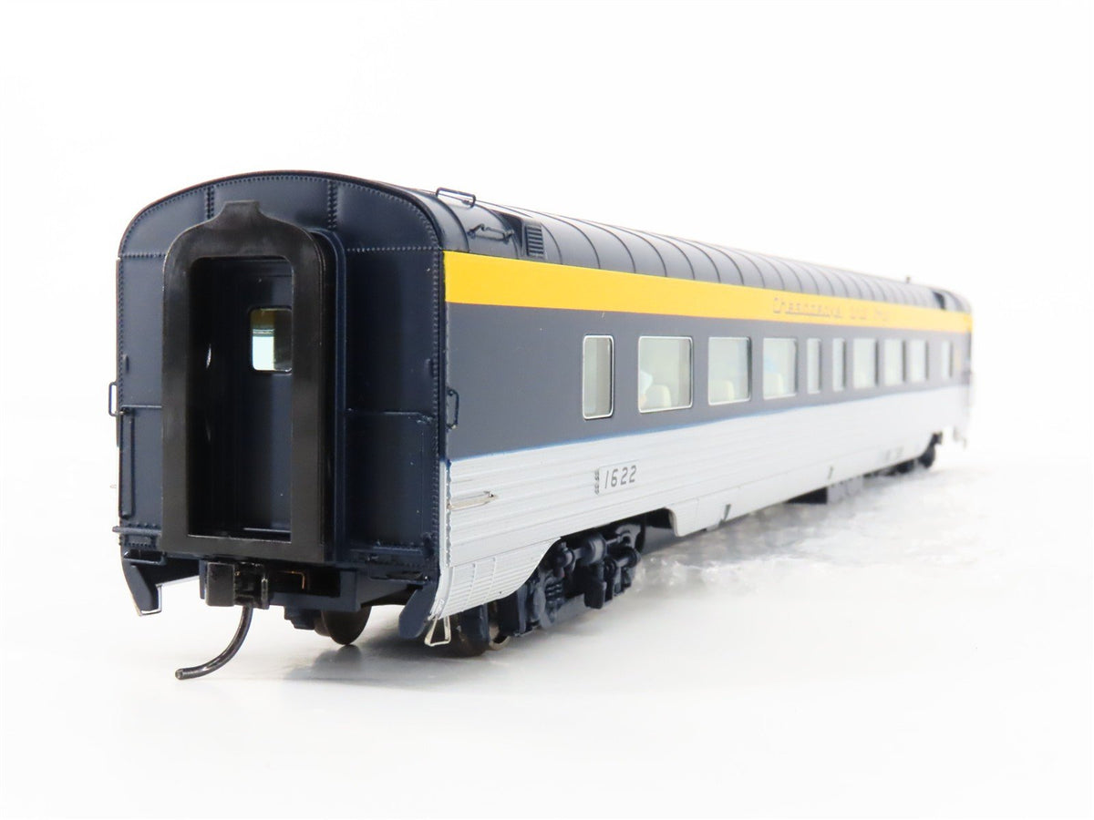 HO Walthers Proto 920-9522 C&amp;O 85&#39; P-S 52-Seat Coach Passenger Car #1622 wLights