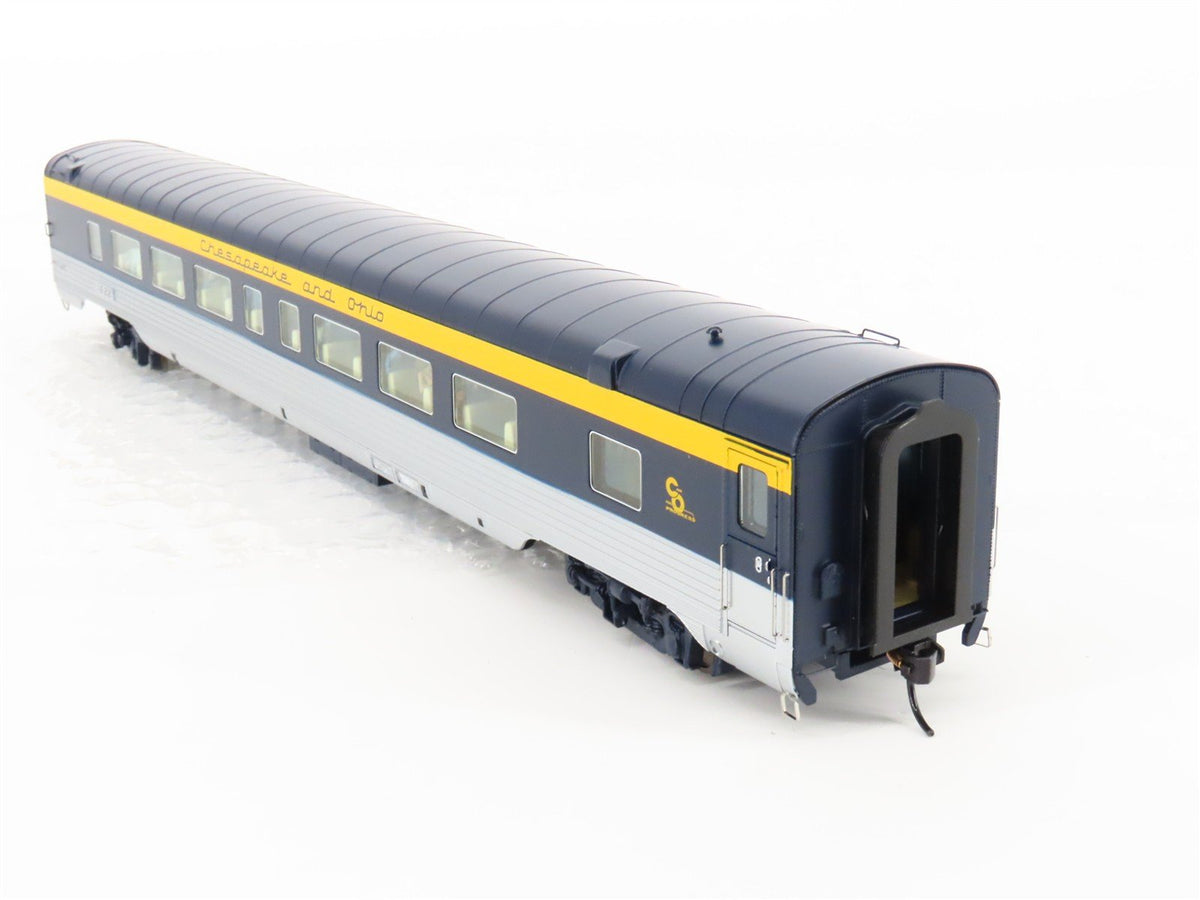 HO Walthers Proto 920-9522 C&amp;O 85&#39; P-S 52-Seat Coach Passenger Car #1622 wLights
