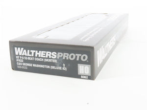 HO Walthers Proto 920-9522 C&O 85' P-S 52-Seat Coach Passenger Car #1622 wLights