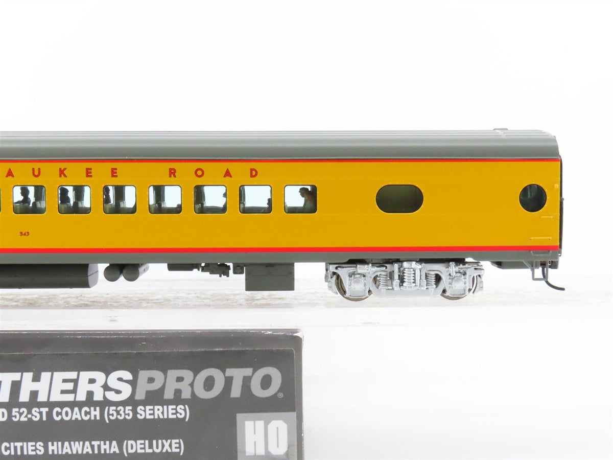 HO Walthers Proto 920-9151 MILW 85&#39; 52-Seat Coach Passenger Car #343 wLights