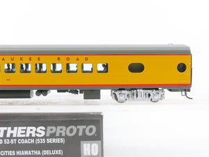 HO Walthers Proto 920-9151 MILW 85' 52-Seat Coach Passenger Car #343 wLights