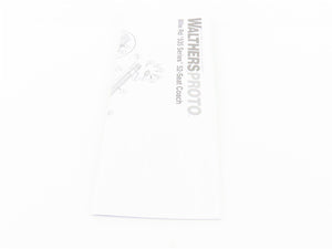 HO Walthers Proto 920-9151 MILW 85' 52-Seat Coach Passenger Car #343 wLights