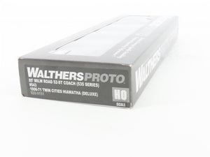 HO Walthers Proto 920-9151 MILW 85' 52-Seat Coach Passenger Car #343 wLights