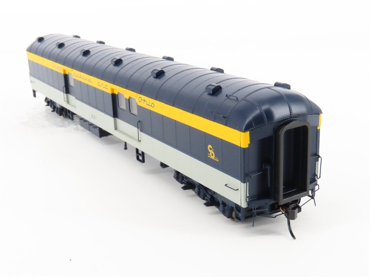 HO Scale Walthers Proto 920-9511 C&amp;O Railway 70&#39; ACF Baggage Passenger Car #331