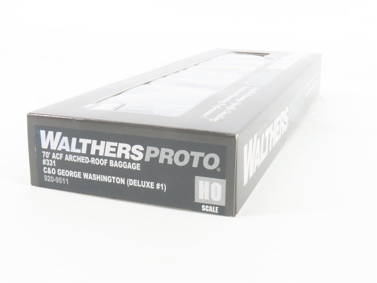 HO Scale Walthers Proto 920-9511 C&amp;O Railway 70&#39; ACF Baggage Passenger Car #331