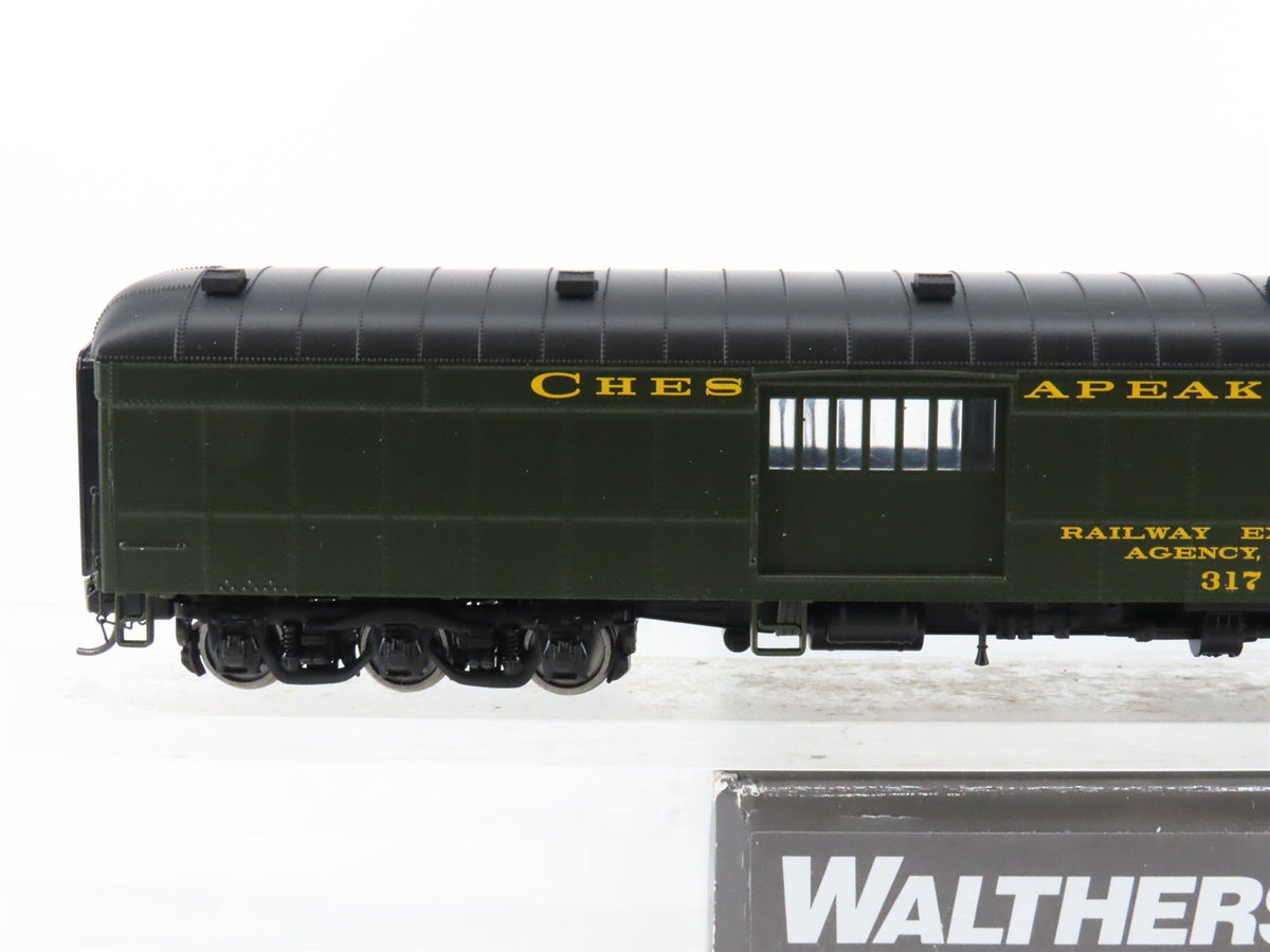 HO Scale Walthers Proto 920-17503 C&amp;O Railway 70&#39; HWT Baggage Passenger Car #317