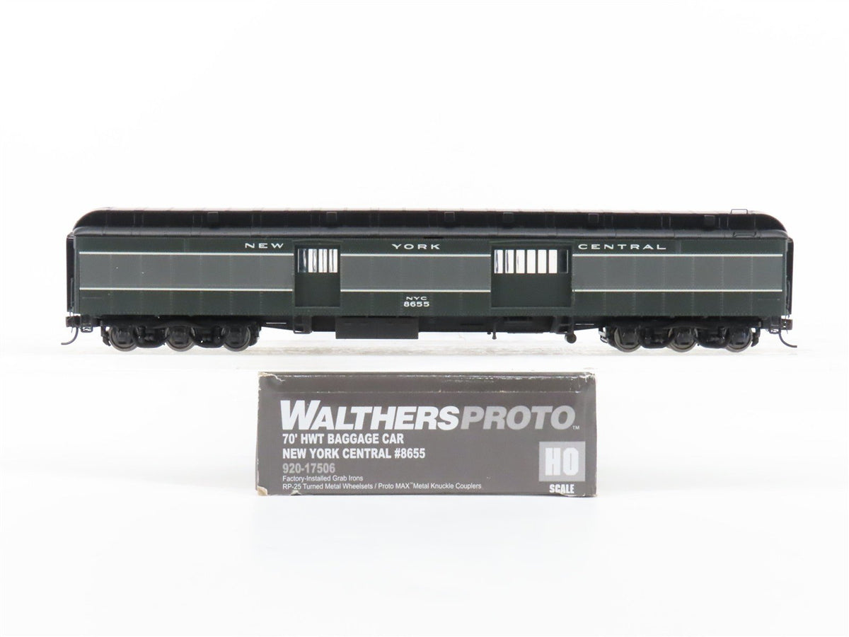 HO Scale Walthers Proto 920-17506 NYC 70&#39; HWT Baggage Passenger Car #8655